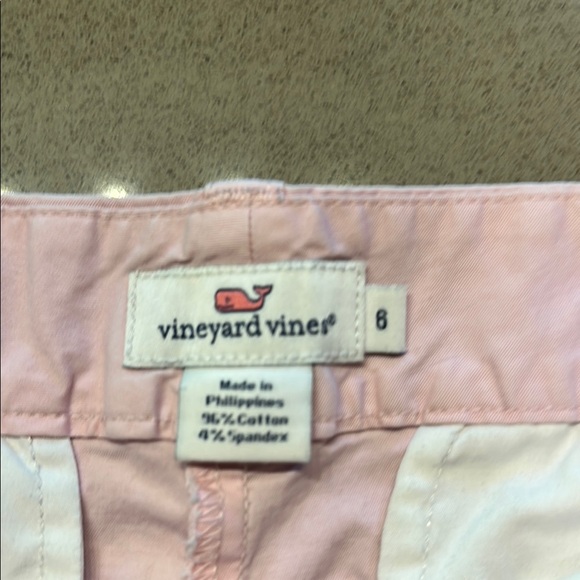 Vineyard Vines Pink Bermuda Shorts Preppy Cotton Blend - Picture 3 of 4